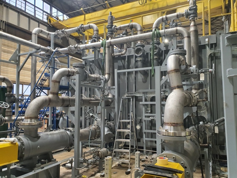 Rurociąg parowy - Elektrownia